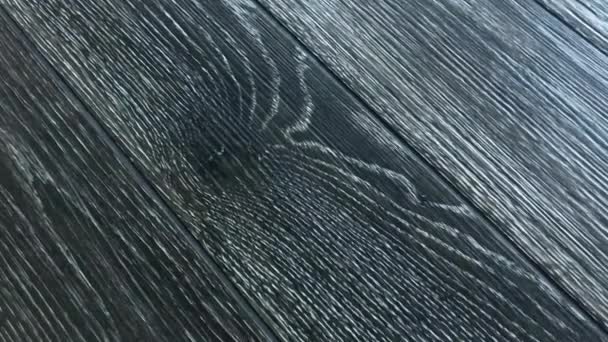 Wood Hardwood Flooring Gray Dark Color — Stock Video
