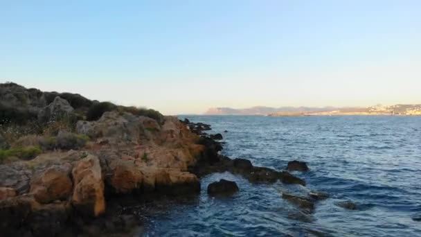 Αεροφωτογραφία Του Ωκεανού Στην Κρήτη — Αρχείο Βίντεο