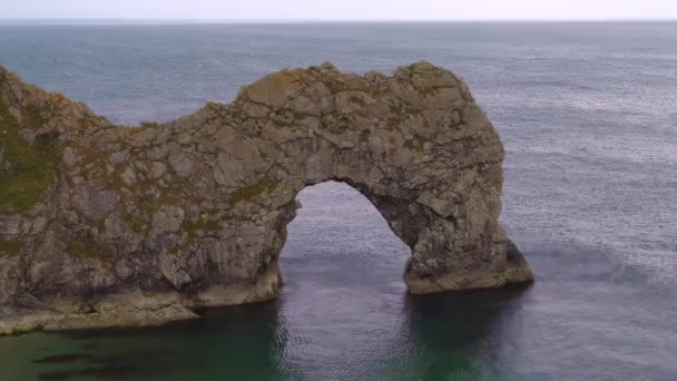 Indah Durdle Door Lulworth Dorset Inggris Dengan Air Bergerak Lembut — Stok Video