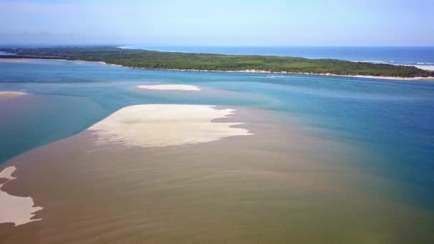 アンダーソン インレットのポイント スミス海岸保護区への空中映像 ビクトリア州 オーストラリア — ストック動画