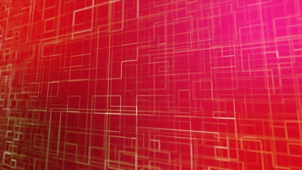 红色技术线抽象背景 — 图库视频影像