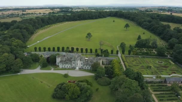 Aerial Footage Ardgillan Castle Заміський Будинок Бальбріггані Дублін Ірландія — стокове відео