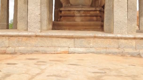 Vista Panorâmica Templo Sasivekalu Ganesha Hampi — Vídeo de Stock