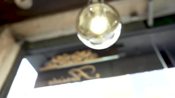 Лампа Ретро Сфери Русі Камери — стокове відео