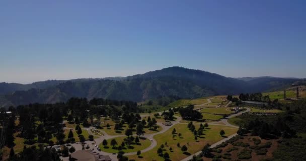 Aerial View Flying Dzsungel Mountain Peaks San Mateo Közelében — Stock videók