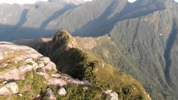 Turistická Stezka Vrcholu Nejvyšší Hory Deštných Pralesů Brazilském Jihu Pico — Stock video