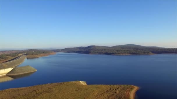 Wivenhoe Barajı Ndan Geri Çekilen Queensland Pitoresk Somerset Bölgesi Ndeki — Stok video