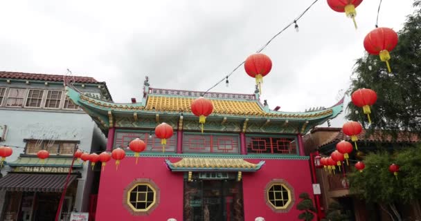 Village Chinois Structures Chinatown Tourné Dans Slowmotion Mov — Video