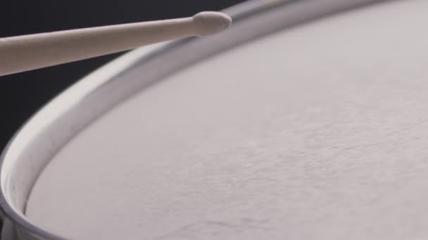 Batterista Jazz Colpisce Tom Tom Drum Close Slow Motion — Video Stock