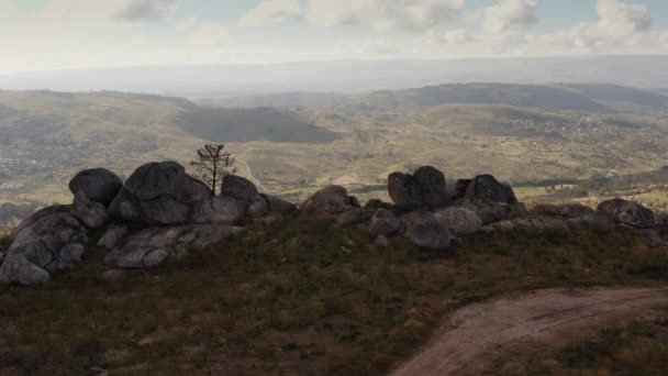 Acantilados Rocosos Hermoso Paisaje Fotografiado Por Dron Disparo Portugal — Vídeos de Stock