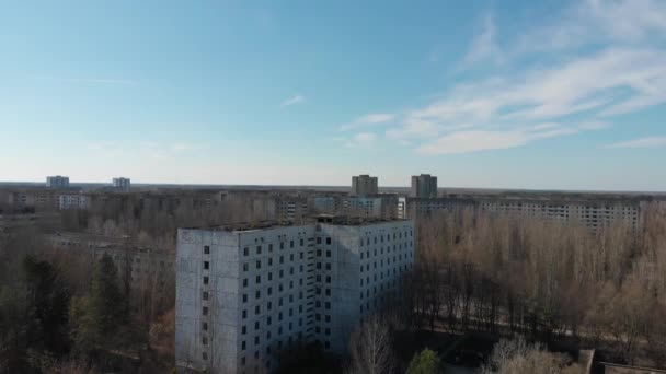 Tjernobyl Skott Från Marken Och Uppåt Star Wormwood Kopachi Byn — Stockvideo