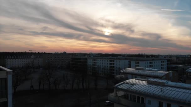 Tyskland München Eftermiddag Uppifrån Med Dji Mavic Air 30Fps — Stockvideo