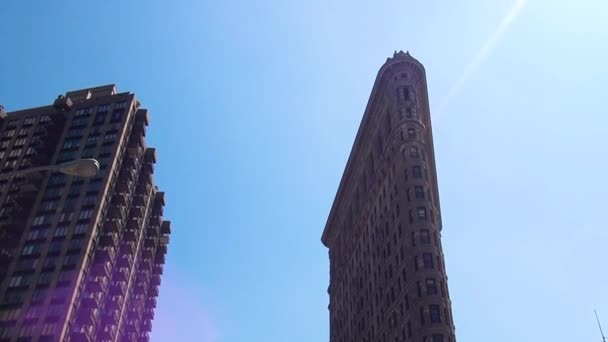 Emblématique Flatiron Building New York Immeuble Flatiron Est Considéré Comme — Video