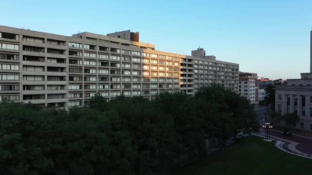 Luftaufnahme Gebäude Und Fernsicht Boston Zeigen — Stockvideo