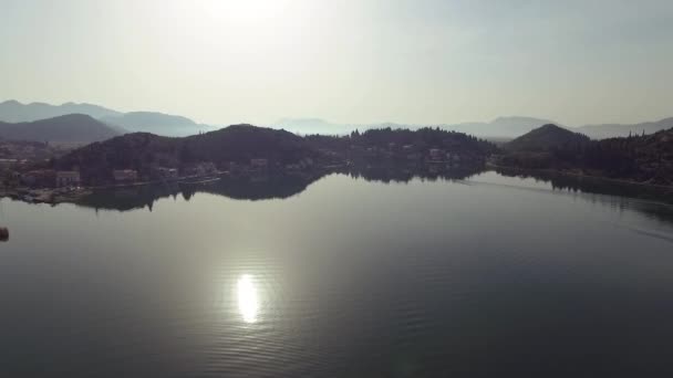 Volo Sull Area Agricola Nel Delta Del Fiume Neretva Croazia — Video Stock