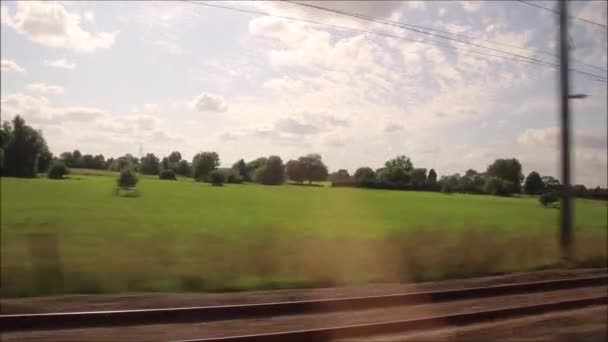 Vue Passager Voyage Train Principal Angleterre Royaume Uni Retford King — Video