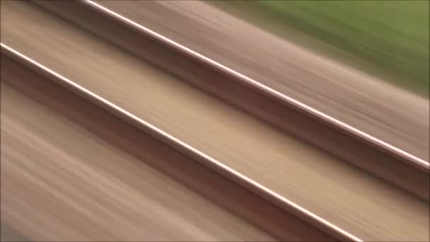 Ein Passagierblick Auf Eine Zugfahrt England Großbritannien Von Retford Zum — Stockvideo