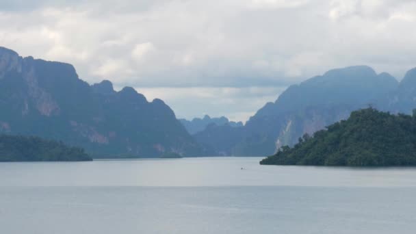 泰国的时间间隔 泰国山区的湖泊 — 图库视频影像