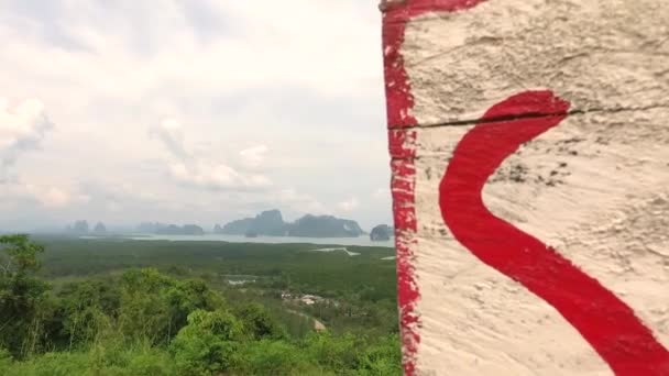 Phang Nga Bay Utsiktspunkt Thailand — Stockvideo