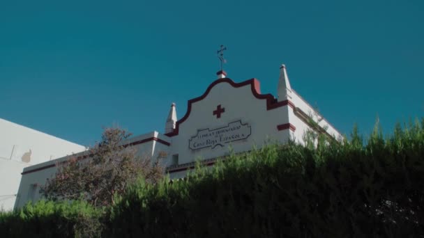 Bâtiment Historique Croix Rouge Espagnole Dessus Haie Séville Espagne — Video