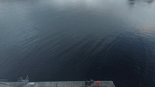 Tilt Aerial View Loch Lomond Scotland — стокове відео