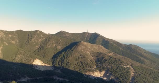 Вид Воздуха Приморские Горы Юге Испании — стоковое видео