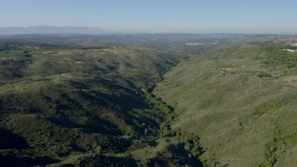 Velha Vista Aérea Vale Canal Água Localizado Norte Portugal — Vídeo de Stock