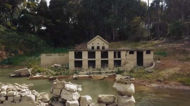 Exquisita Aventura Perros Vividos Través Ruinas Presa Domingos Atouguia Jalá — Vídeo de stock