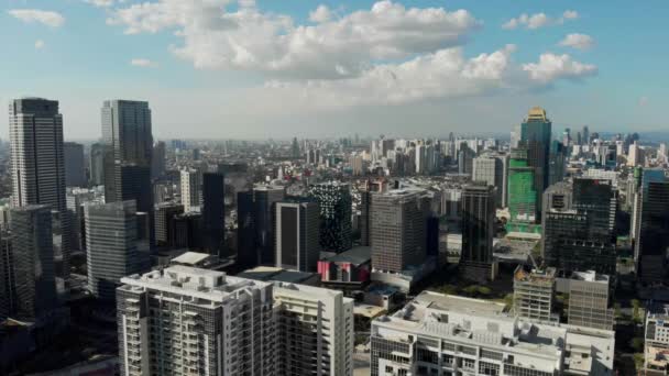 Metro Manila Nın Üzerinde Gökyüzünde Kartal Şahin Şahin Kuşu Bgc — Stok video