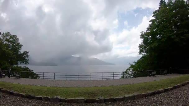 Time Lapse Del Lago Chuzenji Una Giornata Nuvolosa Nel Parco — Video Stock