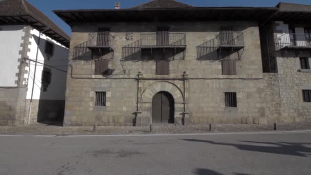 Otsagabia Navarra Spanya Daki Eski Binalar — Stok video