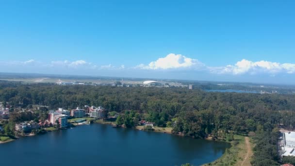 Blue Water Cloudy Sky — Stock Video