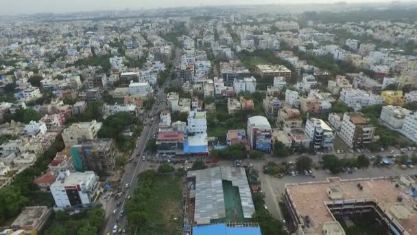 印度Chikmagalur区后方的空中飞行 — 图库视频影像