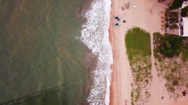 Drone Footage Beach Près Colombo Sri Lanka — Video