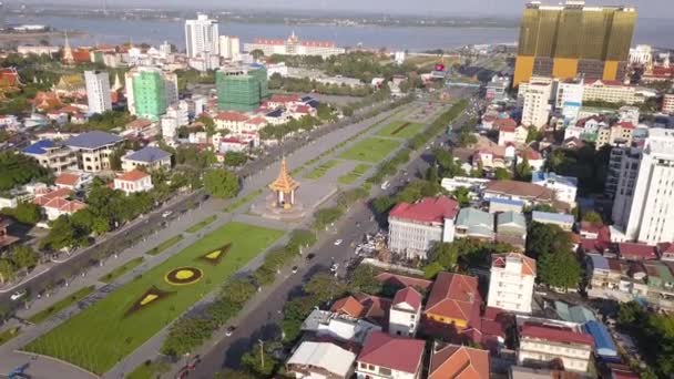 Pnom Penh Cambodya Dron Kabanliği — Stok video