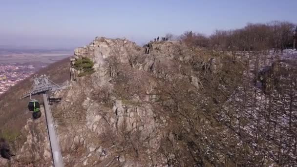 Cable Car Hexentanzplatz Thale Harz Németország — Stock videók