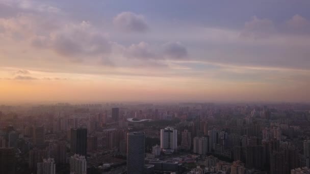 Sunset Shanghai China — Stockvideo