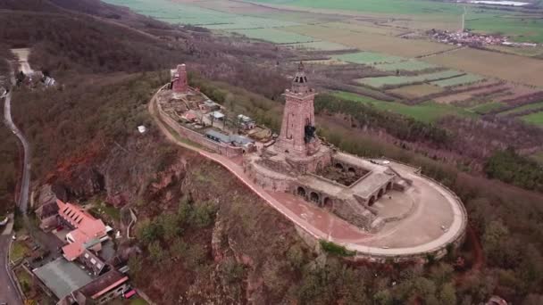 Kyffhuser Monument Harz Germany — стоковое видео