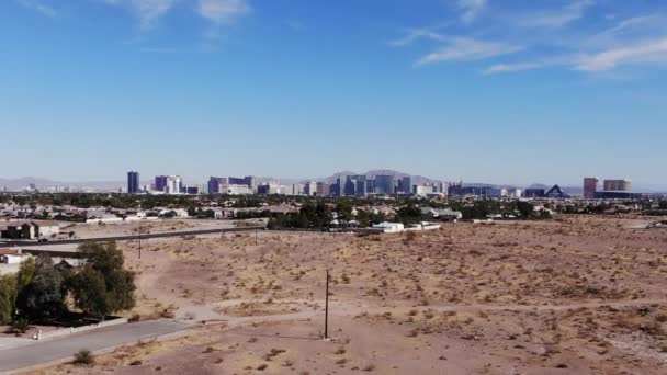 Las Vegas Gününün Insansız Hava Aracı Görüntüsü — Stok video