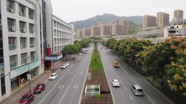 Qiandao City Zhejiang Ilindeki Trafiği Çin — Stok video