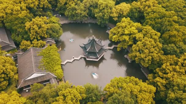 Oude Chinese Tempel Suzhou China — Stockvideo
