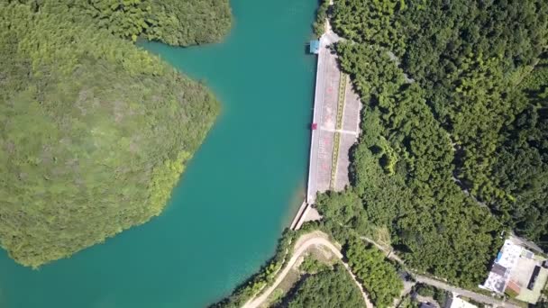 Barragem Província Zhejiang China — Vídeo de Stock