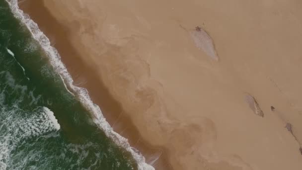 Gelombang Air Laut Pantai Pantai Rocha Uruguay — Stok Video