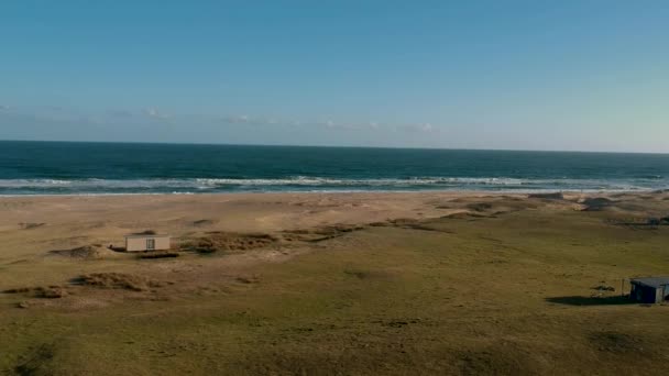 Wiejska Wioska Nadmorskiej Plaży Rancho Urugwaj — Wideo stockowe