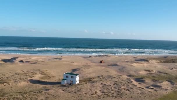 Piękne Krajobrazy Podczas Wizyty Rocha Przybrzeżnej Plaży Urugwaj — Wideo stockowe