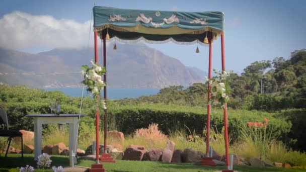 Dossel Chuppah Casamento Judaico — Vídeo de Stock