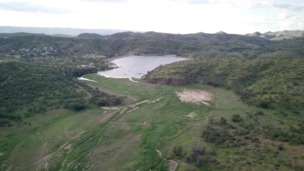 Vista Aérea Barragem Avis Windhoek Namíbia — Vídeo de Stock