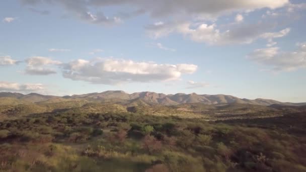 Légi Kilátás Auas Hegység Windhoek Namíbia — Stock videók