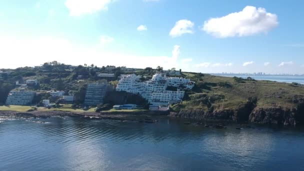 Ort Punta Ballena Uruguay Sommerzeit Carlos Paez Vilaro Haus — Stockvideo