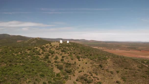 Güneşli Bir Günde Castilla Mancha Daimiel Yakınlarında Damiel Kırsalında Dağlık — Stok video